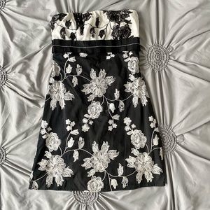 Black and White Floral Mini Dress | Ruth Dress
